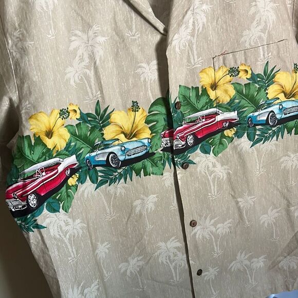 Classic Cars Hawaiian  Shirt - Picture 2 of 5